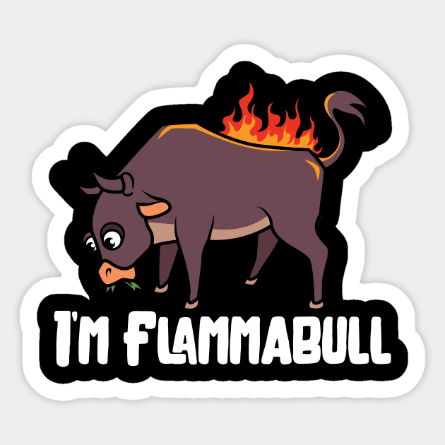 Flammabull Sticker by PunTee